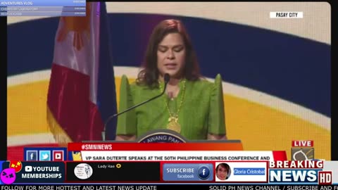 VP Sara speaks at the 50th Philippine Business Conference and Expo organized (OCT 22 2024)