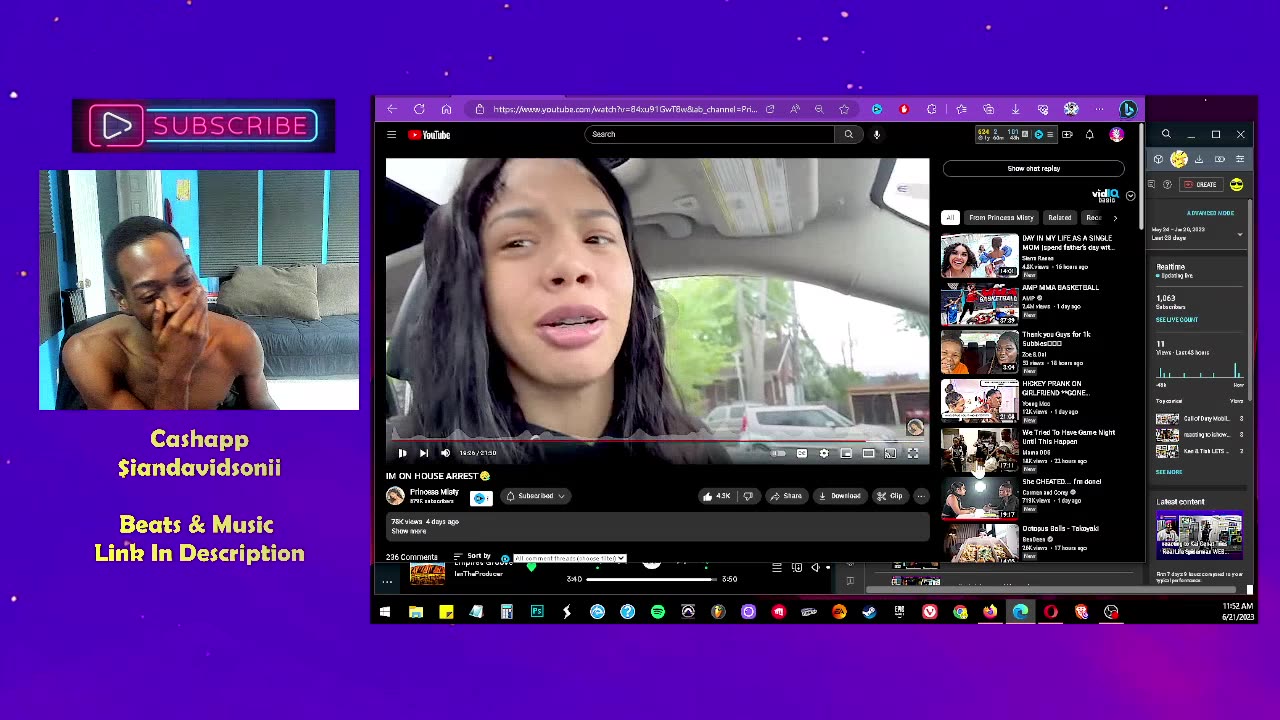 reactiong to Princess Misty IM ON HOUSE ARREST😪 #shorts