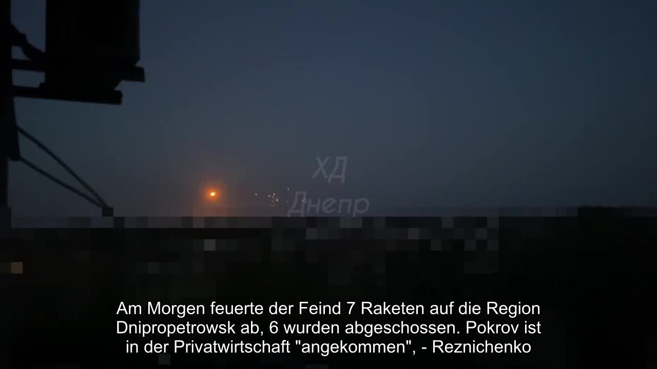 In the morning, the enemy launched 7 missiles at Dnipropetrovsk region, 6 were shot down. Pokrov "