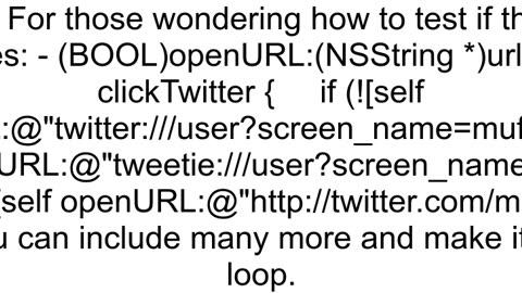 How do I open a user39s Twitter profile using the Twitter app using a link in Mobile Safari