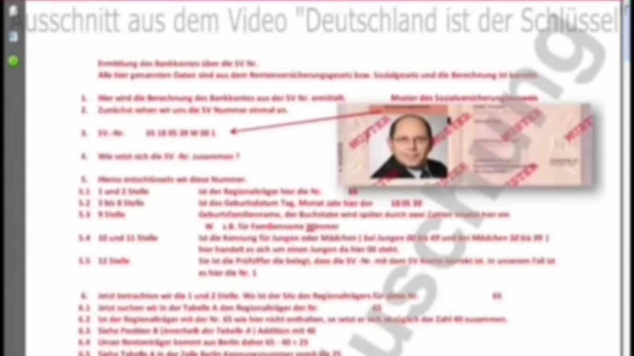 In Deiner Sozialversicherungsnummer verbirgt sich deine Kontonummer