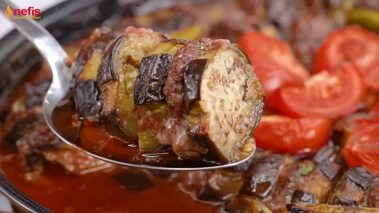 KÖFTELİ PATLICAN KEBABI 💯 PARMAKLARA DİKKAT AŞIRI LEZZETLİ