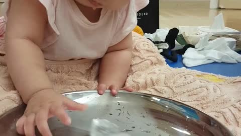 Playing with ice cubes