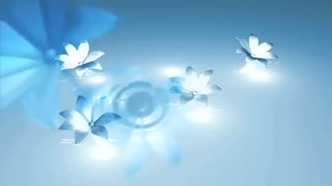 Winter Flowers No Copyright Video - Motion Graphics, Animated Background, Copyright Free