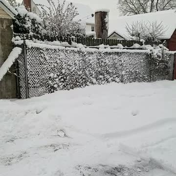 2021 snowstorm in NY out of my Garage