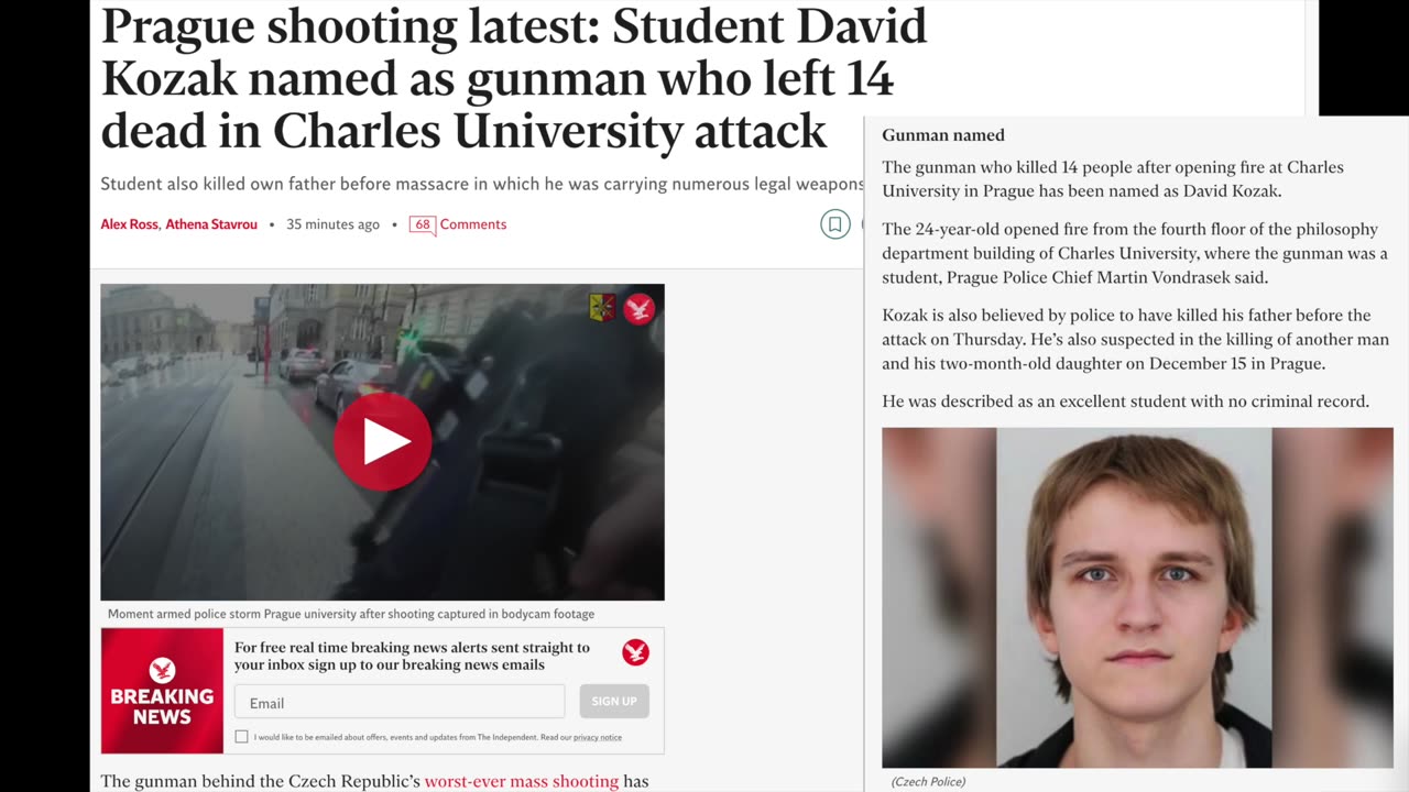 Prague shooting ignored by the right, for obvious reasons | Political partisanship