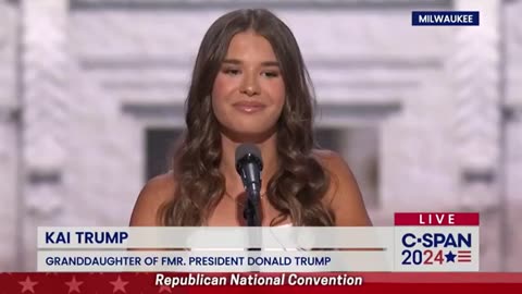 Kai Trump speaks about her Grandfather 🇺🇸 President Donald Trump #Trump2024