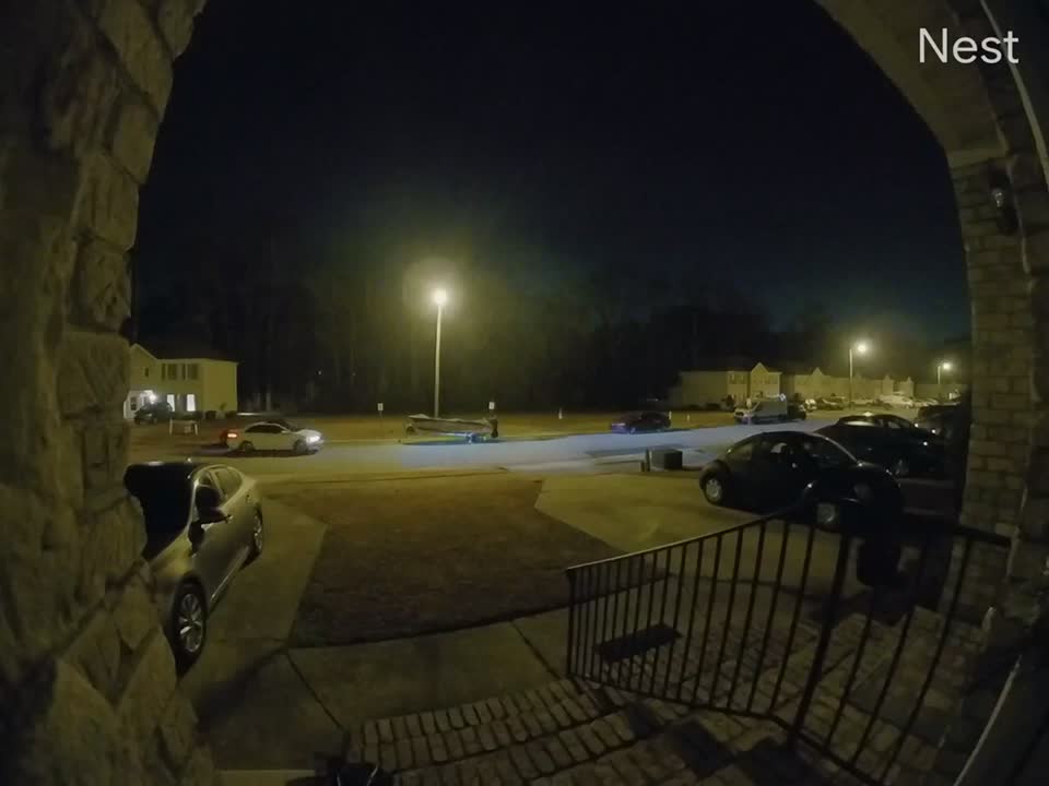 Doorbell Camera Captures Collision