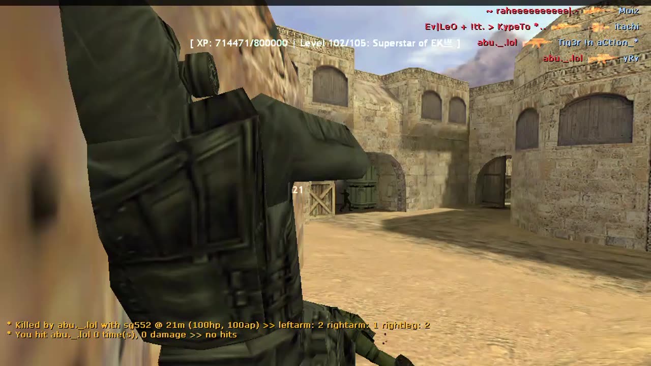 Playing Counter-Strike 1.6 - Intense Dust2 Match!