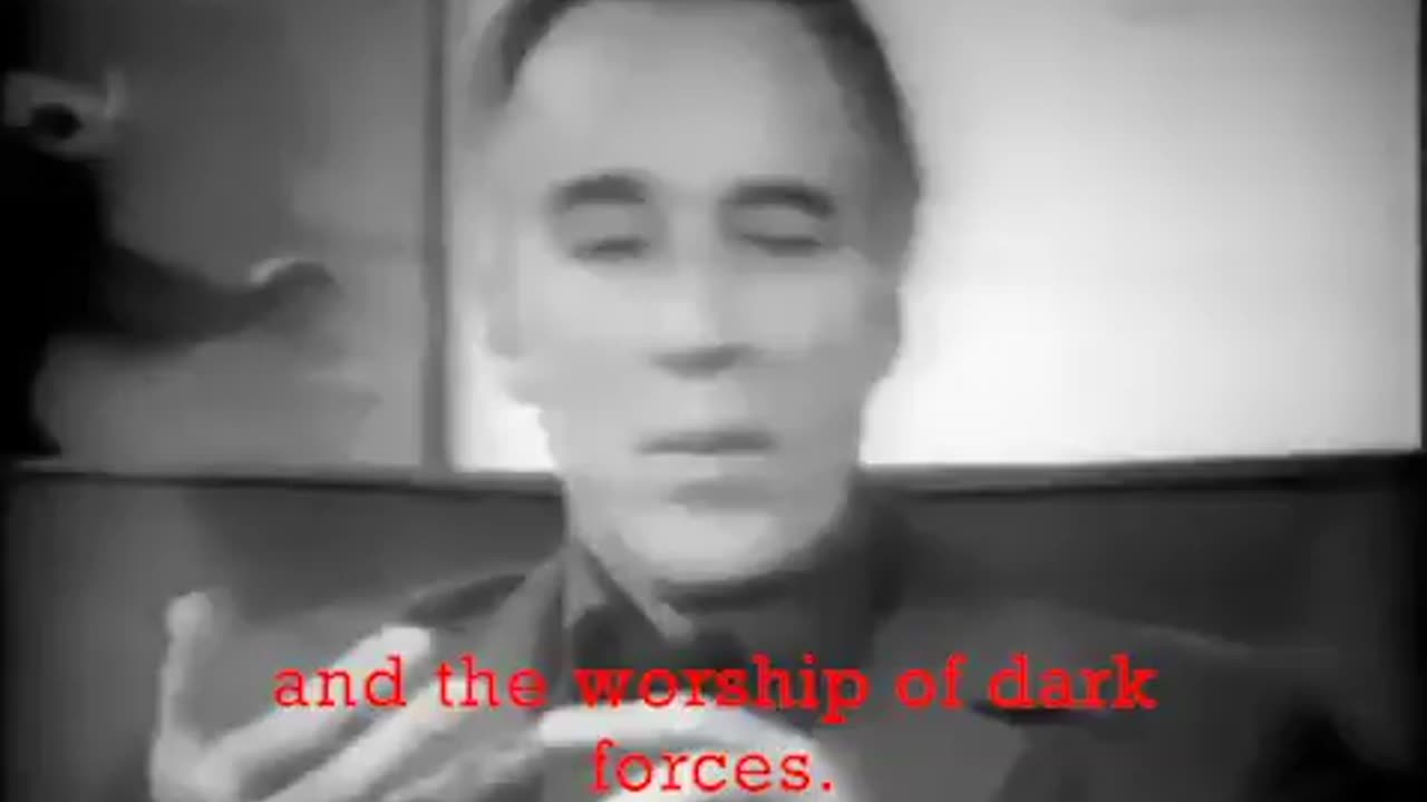 Christopher Lee was telling us years ago. The real war is against Satanists