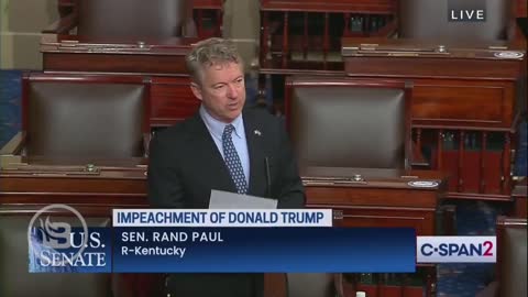 Rand Paul drops nuke on Democrats plans for 2nd impeachment