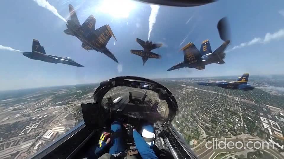 FLYING on an American jet!