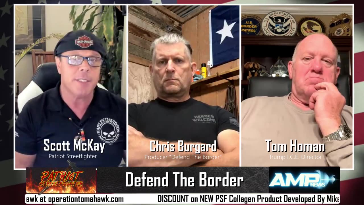 10.10.23 Patriot Streetfighter w/ Filmmaker Chris Burgard & Trump ICE DirectorTom Homan on “Defend The Border” Movie