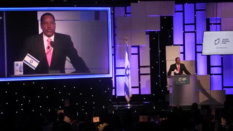 Larry Elder argues media's unfair bias against Israel at J.N.F.-L.A. breakfast