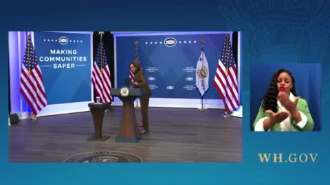 Kamala walks away as someone asks her about a no-fly zone over Ukraine