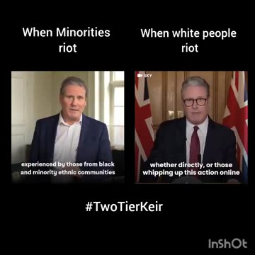 Contrast and compare when the rioters are a minority vs not