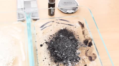 Mixing Makeup Eyeshadow Into Slime ! Black vs White Special Series Part 4 ! Sati