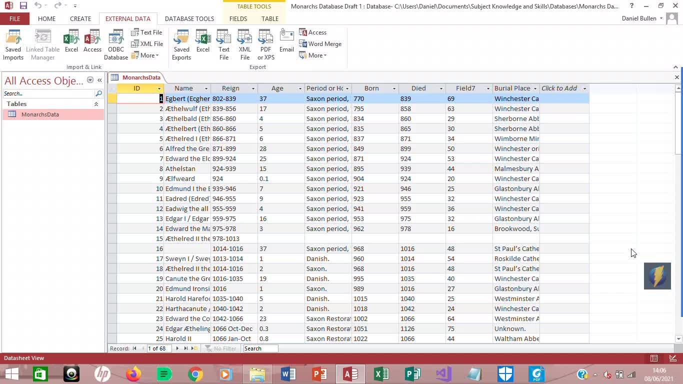 Importing Text into Microsoft Access