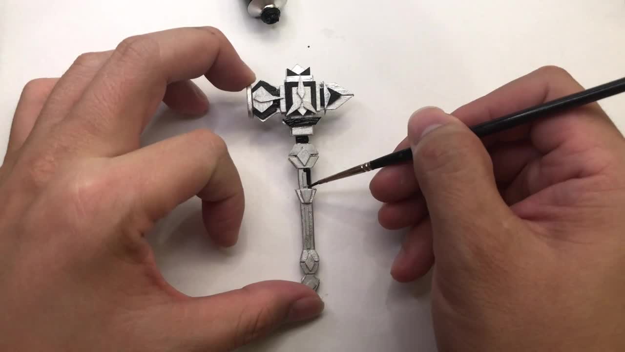 Mini Battle Hammer no.1 - Part 3 (How to DIY/Make) 4K video, 迷你战锤, 미니 배틀 해머, ミニバトルハンマー, мини боевой молот