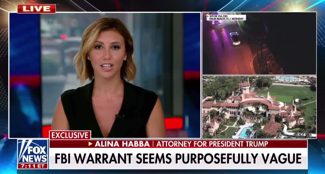 MUST WATCH: President Trump’s attorney Alina Habba discusses the FBI raid at Mar-a-Lago.