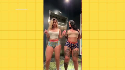 Big bank tiktok challenge 🔥🔥❤️‍🔥ClipchampGirls #twerkmusic #gym #fit #workout