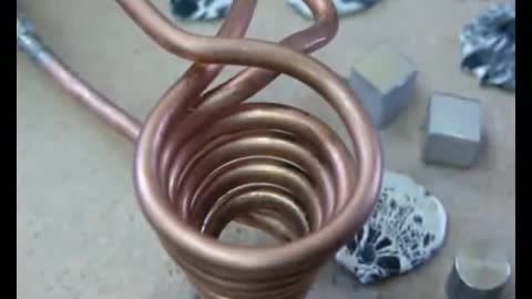 Melting metal with magnets