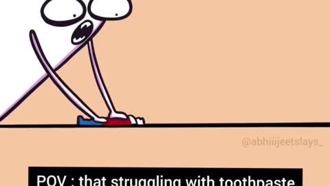 Struggling with toothpaste 🥱🥱