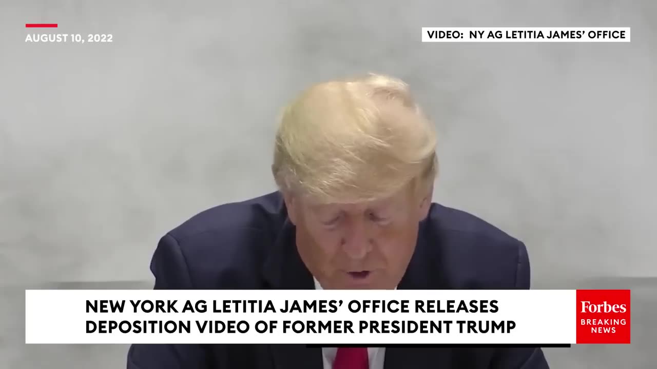 Trump Launches Into Vicious Attack Against NY AG Letitia James In Newly-Released Deposition Video