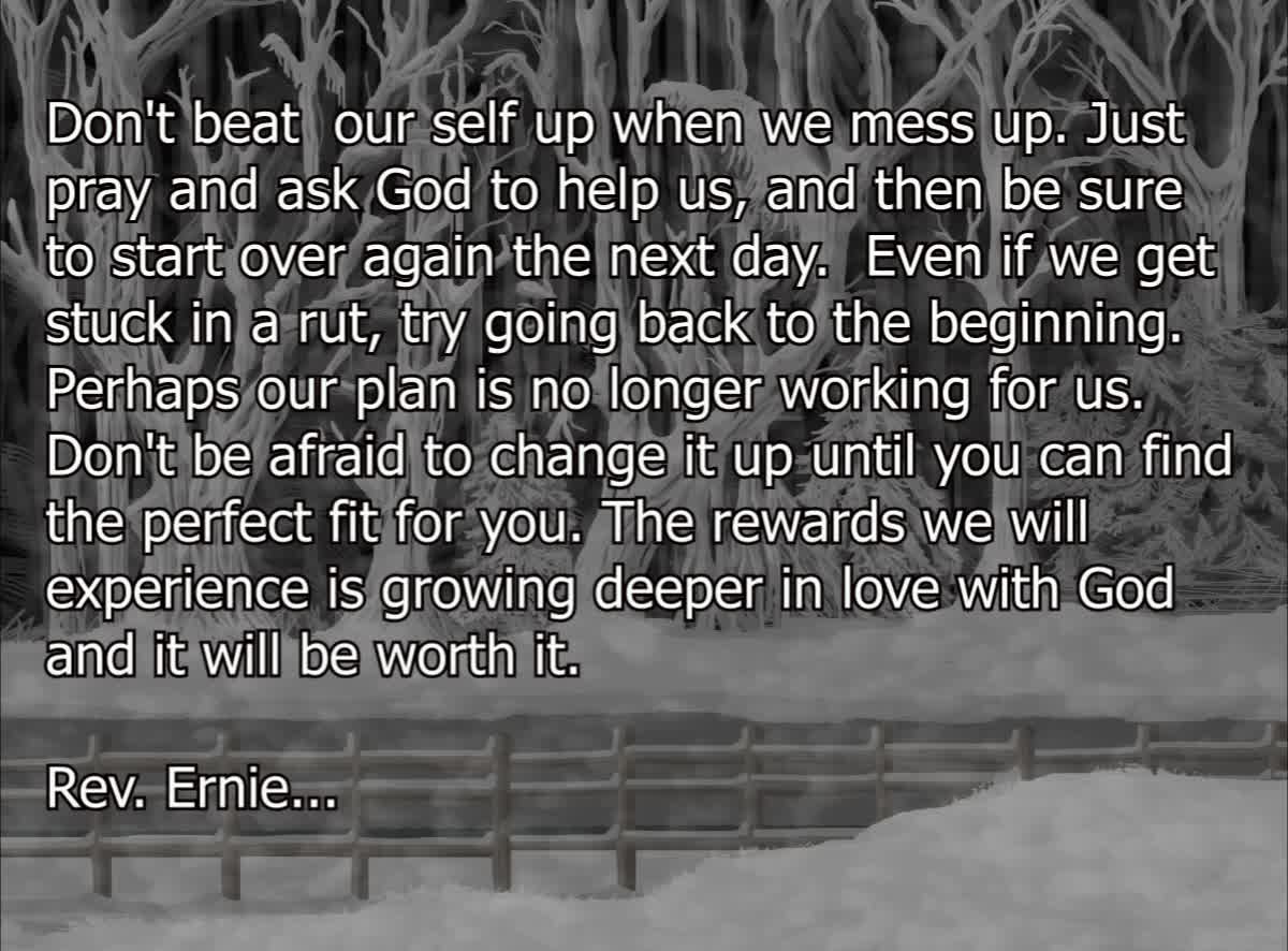 Daily Message from Rev. Ernie, Feb 6 2022