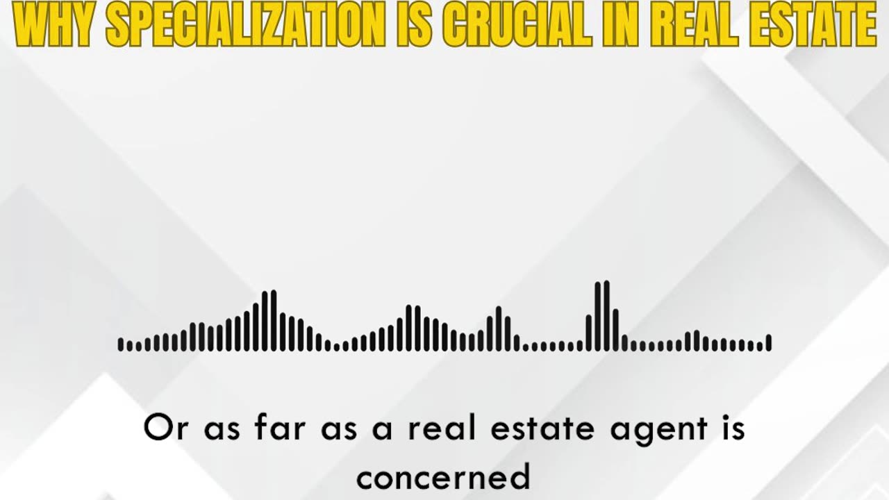 Why Specialization Matters in Real Estate