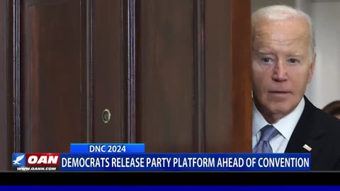 Democrats Release Party Platform Ahead Of Convention