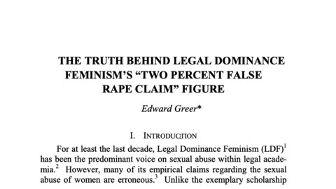 False Rape Allegations & Paternity Fraud Are NOT Rare