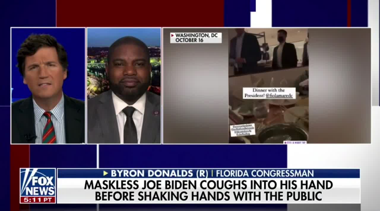 Rep. Byron Donalds slams Biden's germ-spreading conduct