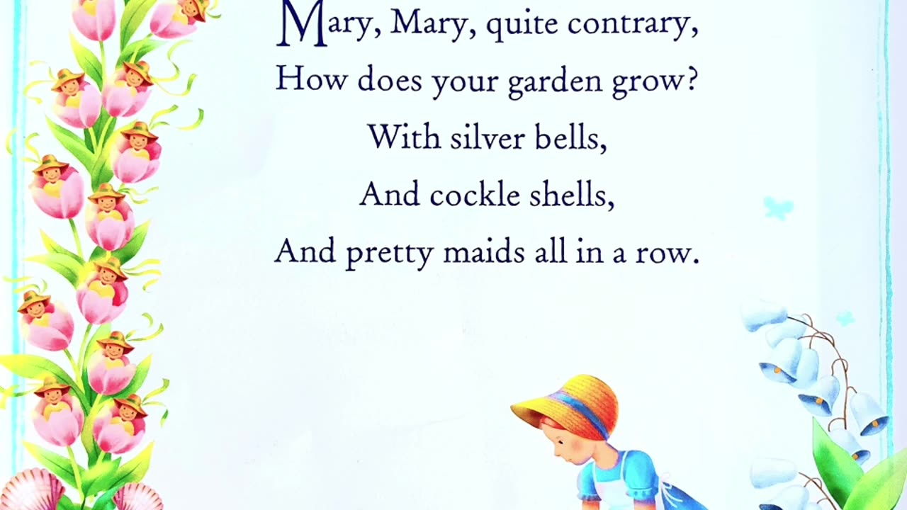 Mary's Rhyme Time Garden | Nursery Rhyme | Mary Mary quiet Contrary Song #nurseryrhyme