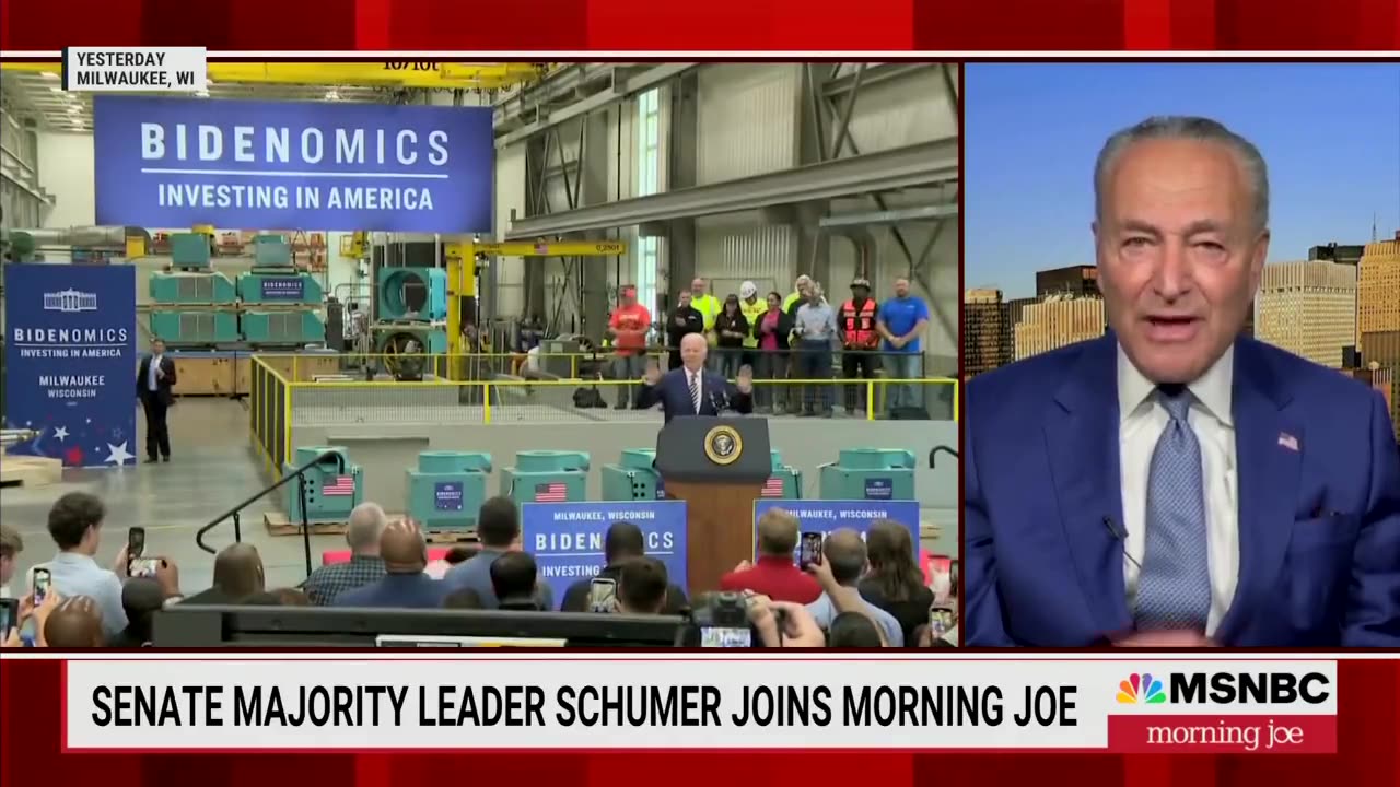 Democrat Senator Chuck Schumer on dissatisfaction with Biden