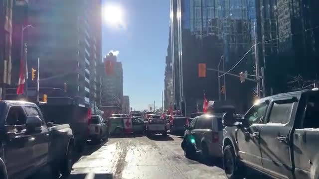 Ottawa - Capital of Canada - Completely Blocked in Protest