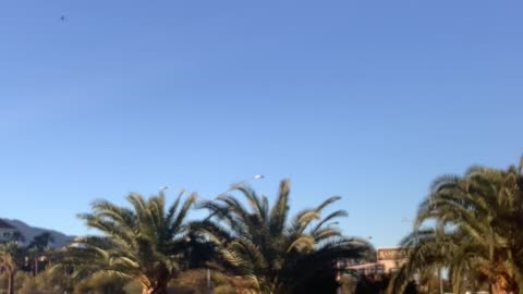 Left and right pushing the ball