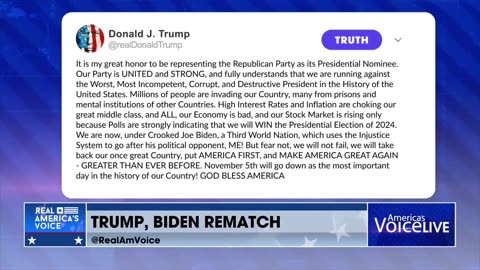 TRUMP, BIDEN REMATCH