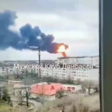 Ukraine War - Footage of the Nadvoryansky refinery in Ivano-Frankivsk.