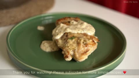 Garlic Chicken Breast Recipe - Creamy