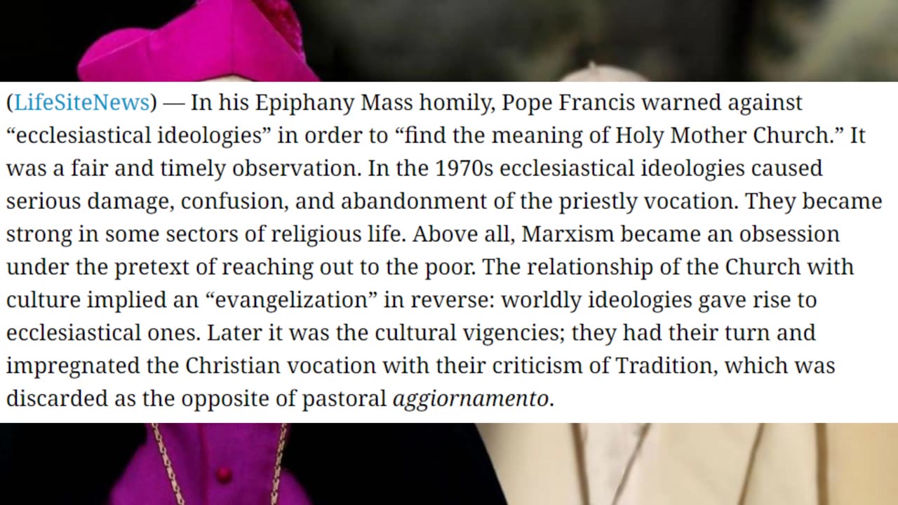 Bishop Canceled By Francis Exposes The Diabolical Hypocrisy In The Crisis In The Church