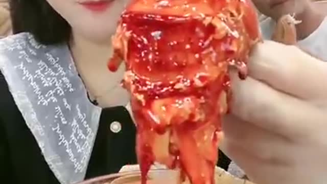 Chinese ASMR Mukbang Eating Show (OCTOPUS, LOBSTER TAIL, KING CRAB... ) #_15