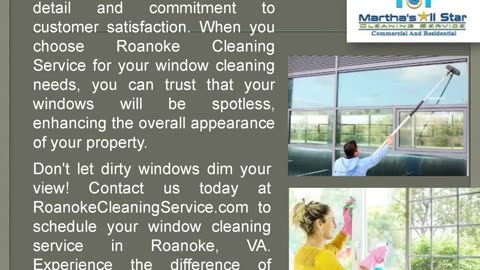 Experience Crystal-Clear Views with Window Cleaning in Roanoke, VA!