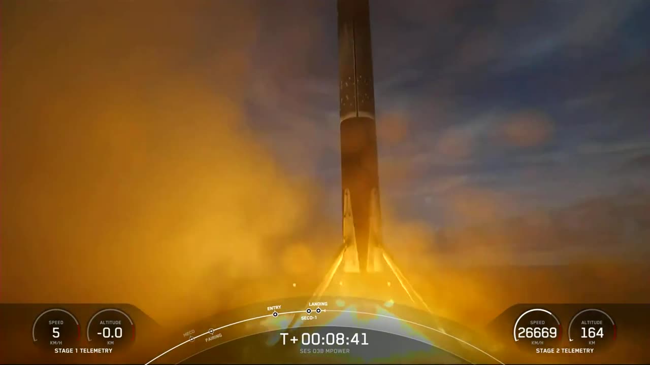 SpaceX Falcon 9 B-1076-9 Landing #sapcex