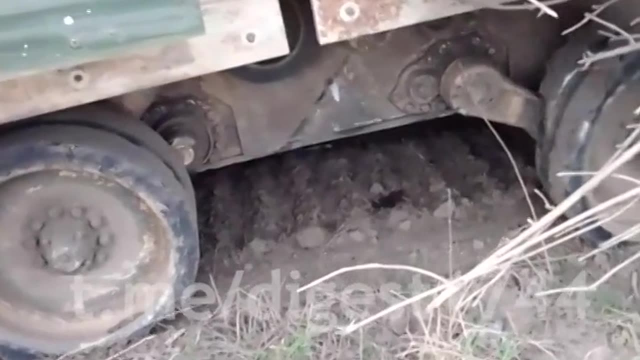 Russian forces captured a Bradley infantry fighting vehicle