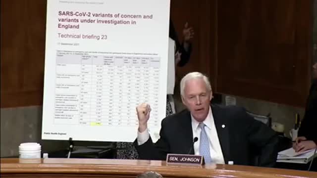 Senator Ron Johnson Lobs Truth Bombs on the Covid-19 Hoax.