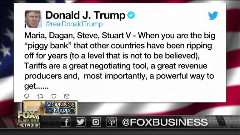 Trump: Tariffs are a great negotiating tool