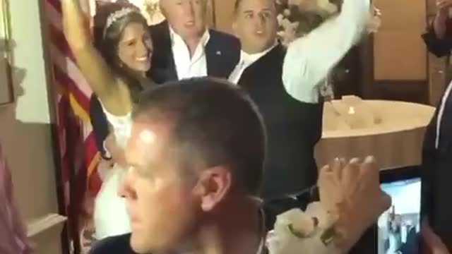 They sent an invitation to Trump regarding their daughters wedding and he showed up.