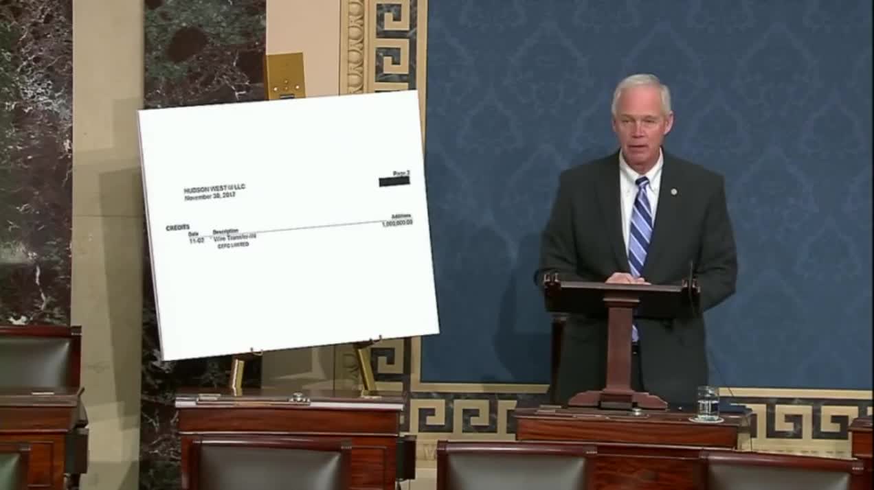 Sen. Johnson: Evidence that Chinese transferred $1 million in 2017 to Hunter Biden´s company