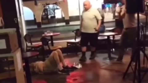 Heckler takes a Sparta kick from comedian